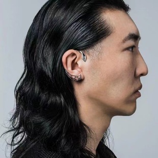 European and American punk mechanical style ear clip no need to punch mesh cage earmuffs sweet cool hot girl ear clip popular without hole