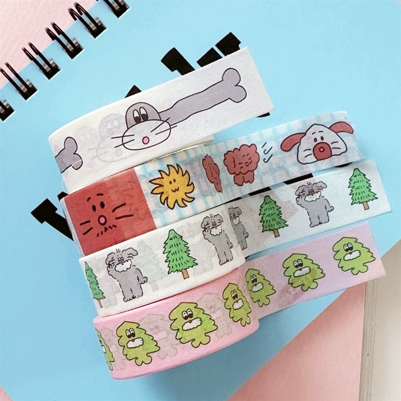 Scootystudio та же модель и бумажная лента сосны Тедди щенок ручной счет декоративный материал наклейки рулоны наклейки