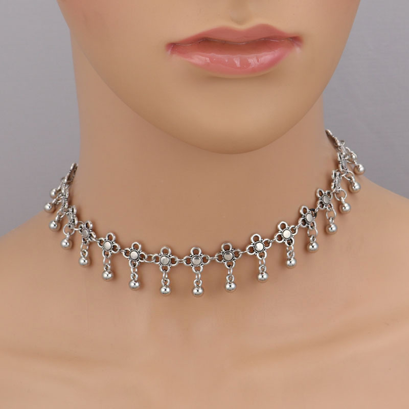 Necklace Classification Vacation Classic Style Flower Zinc Alloy Choker Wholesale