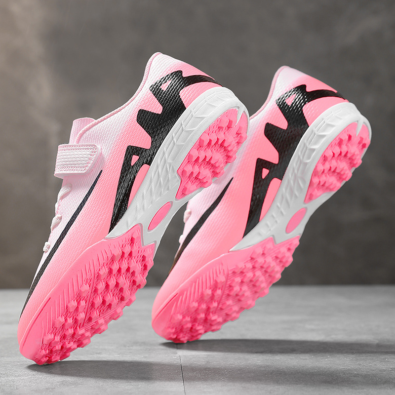 Cross-Border New Model Children's Soccer Shoes for Boys and Girls, Long Spike and Short Spike Soccer Shoes, Breathable and Wear-Resistant, Suitable for Training and Competition