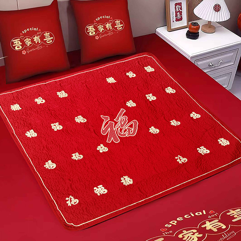 Mujeres de boda almohadilla de boda almohadilla de boda almohadilla de boda almohadilla de bordado de 100 fu para aumentar el cojín de la habitación de la boda edredón