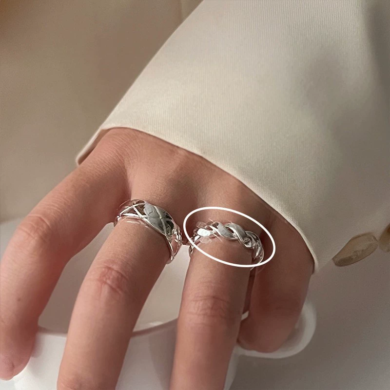 Adjustable Ring, 925 Silver Sample, Universal Fit, Light Luxury Style