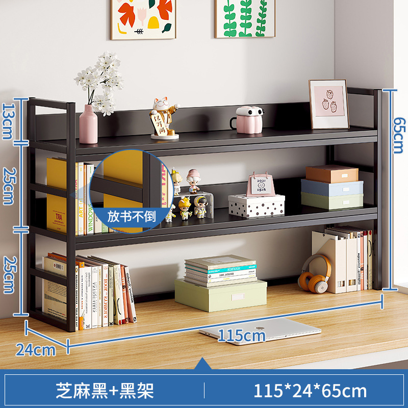 Estantería de escritorio estante de almacenamiento Mesa estante de almacenamiento en el hogar escritorio del estudiante pequeño estante de múltiples capas simple estante del gabinete