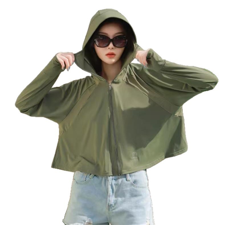 日焼け止め服 夏用 アウトドア 紫外線防止 薄手 メンズ レディース フード付きジャケット DIY ロゴ印刷 カジュアル 多用途|undefined