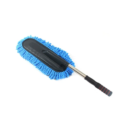 Car cleaning tools Chenille Car Wash Brush Dust - retractable-blue-car-wash-mop