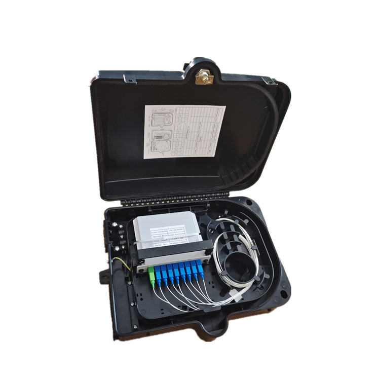 24芯外贸款分纤箱壁挂1*8分路器箱1分16光纤分纤箱分光箱分路箱