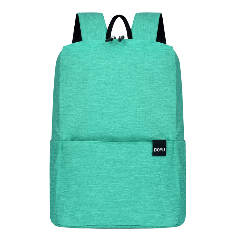 Procesamiento de mochila con logotipo personalizado, bolso de viaje colorido, mochila deportiva ligera para hombres y mujeres, bolso escolar grande y pequeño para el campus