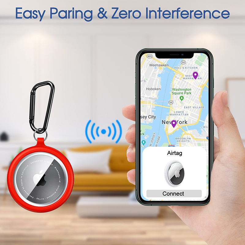 Airtag保护套适用于苹果追踪器保护套定位器防丢器TPU全包保护壳