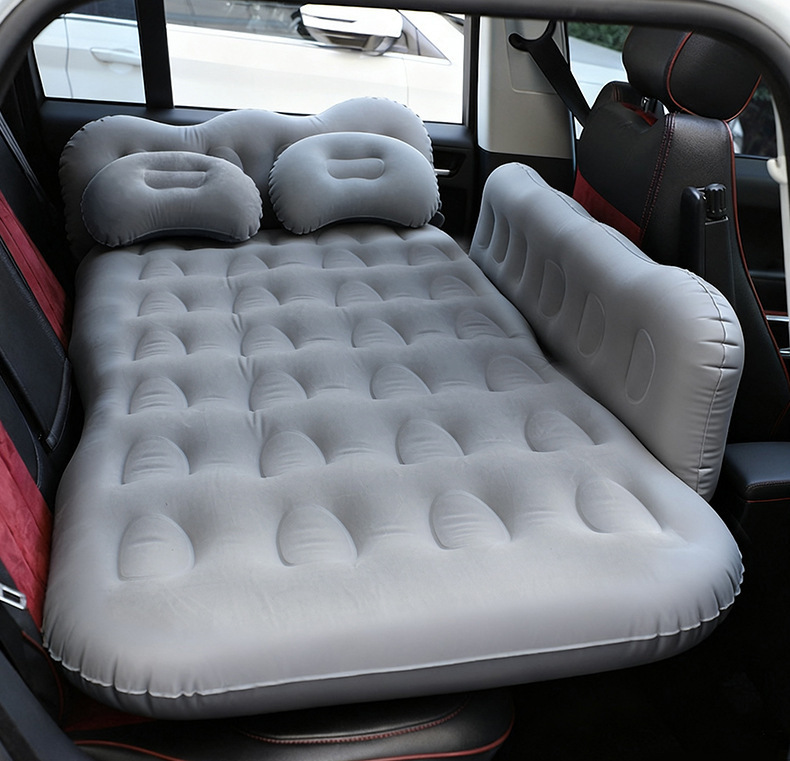 Cross-Border Universal Car Inflatable Bed, Car Rear Seat Air Mattress, Foldable Sleeping Inflatable Mattress, Travel Car Mattress