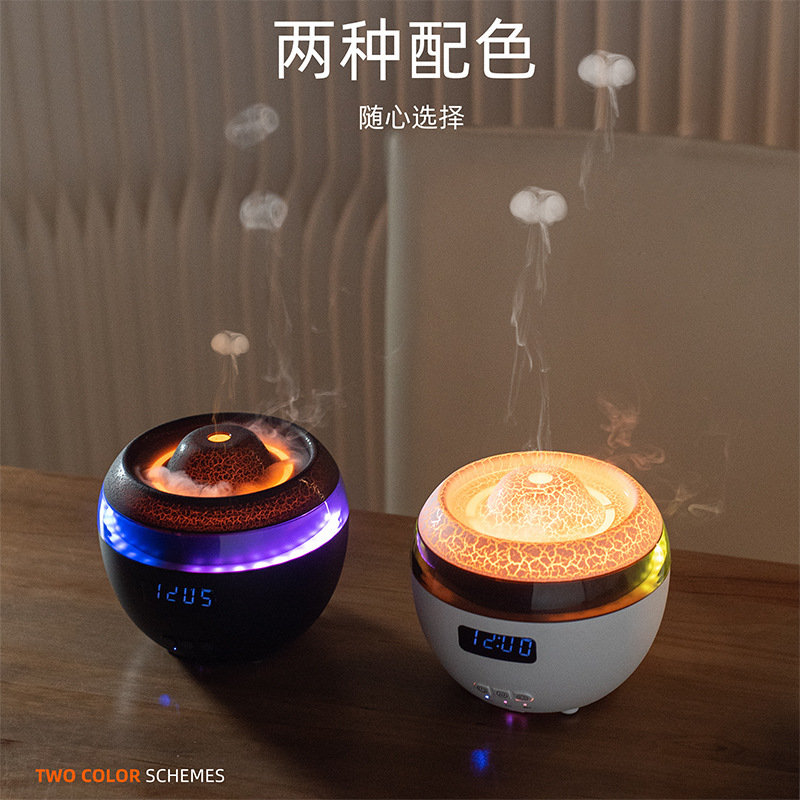クロスボーダー水滴エッセンシャルオイルアロママシン家庭用大霧量リモコン定時超音波霧化加湿器クリスマスプレゼント|undefined