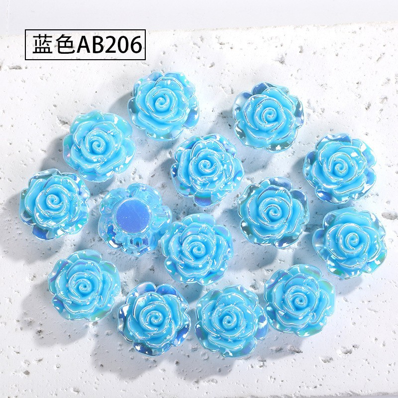 Resalte ABS perla de imitación con agujero beige camelia horquilla joyería accesorios para el cabello perlas de bricolaje al por mayor accesorios Yake