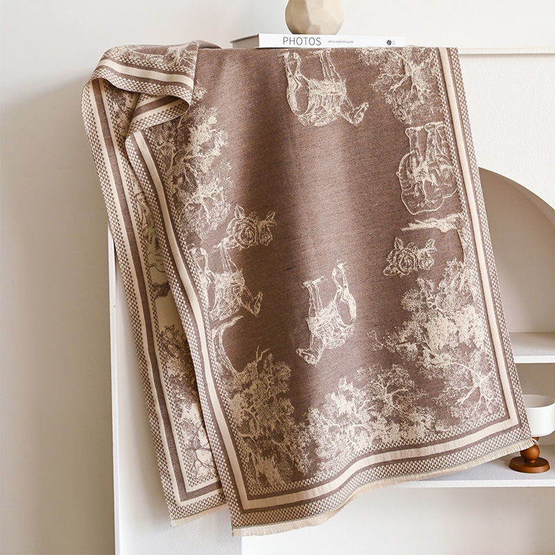 Sciarpa unisex Moda Sciarpa in cashmere letteraria e artistica Moda Sciarpa lunga Scialle antifreddo di alta qualità_voghion.com