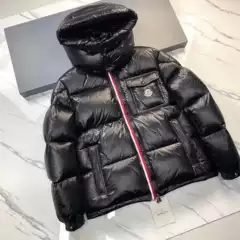 2023 Winter New m Family Fashion down Jacket Men's and Women's Short Detachable Hooded White Duck down Bread down Jacket