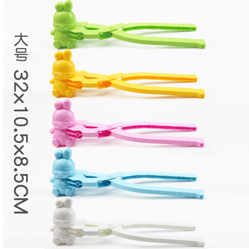 Bola de nieve al aire libre para niños lucha juguete artefacto extra grande bola de nieve clip de plástico dinosaurio amor clip nieve molde conjunto de herramientas