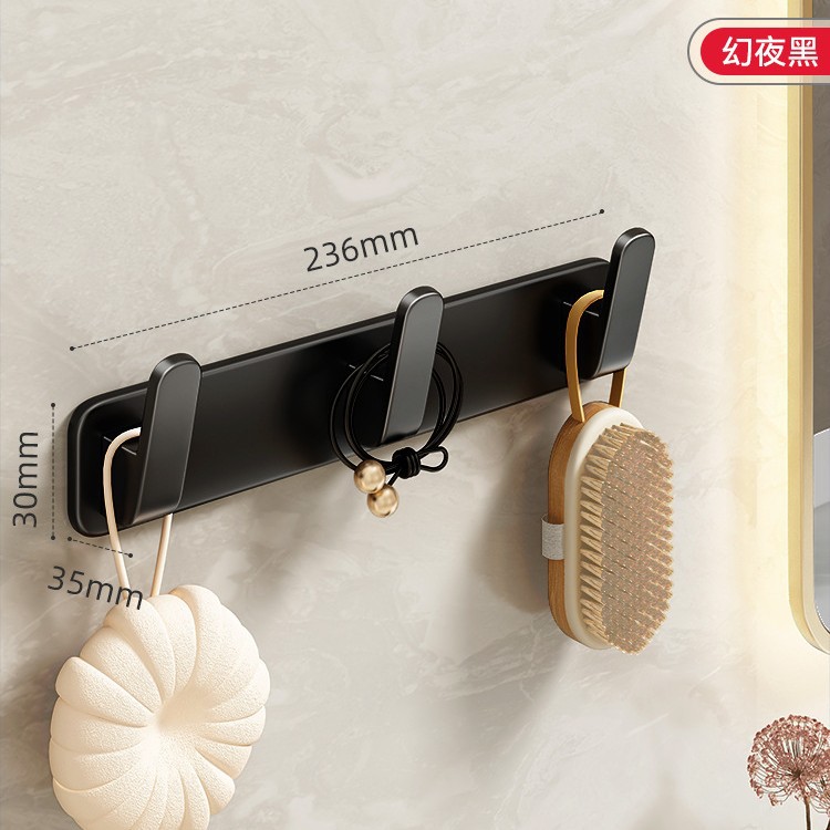 Detrás del gancho de la puerta percha de ropa dormitorio colgar en la pared de carga de perforación-libre dormitorio sombrero artefacto de almacenamiento