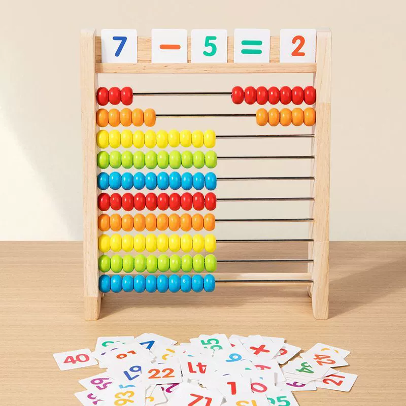 Wooden children's teaching aids for elementary school students for teaching maths for kindergarten, addition and subtraction, training