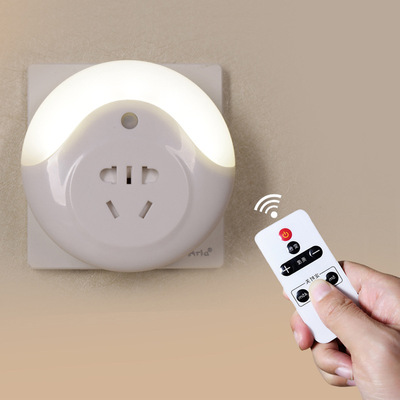 intelligence led socket lighting Remote control lights originality bedroom Bedside sleep Sleep nurse Luminous Lights