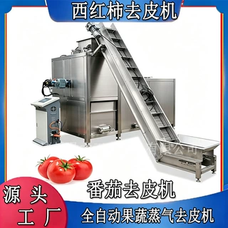 番茄蒸汽去皮机 去皮整番茄罐头400g加工流水线设备
