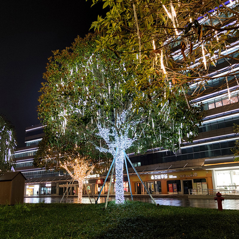 Lluvia de meteoros Solar luces de colores al aire libre a prueba de agua estrellado tubo color meteorito CADENA DE LUZ DE Navidad árbol colgante luces decorativas