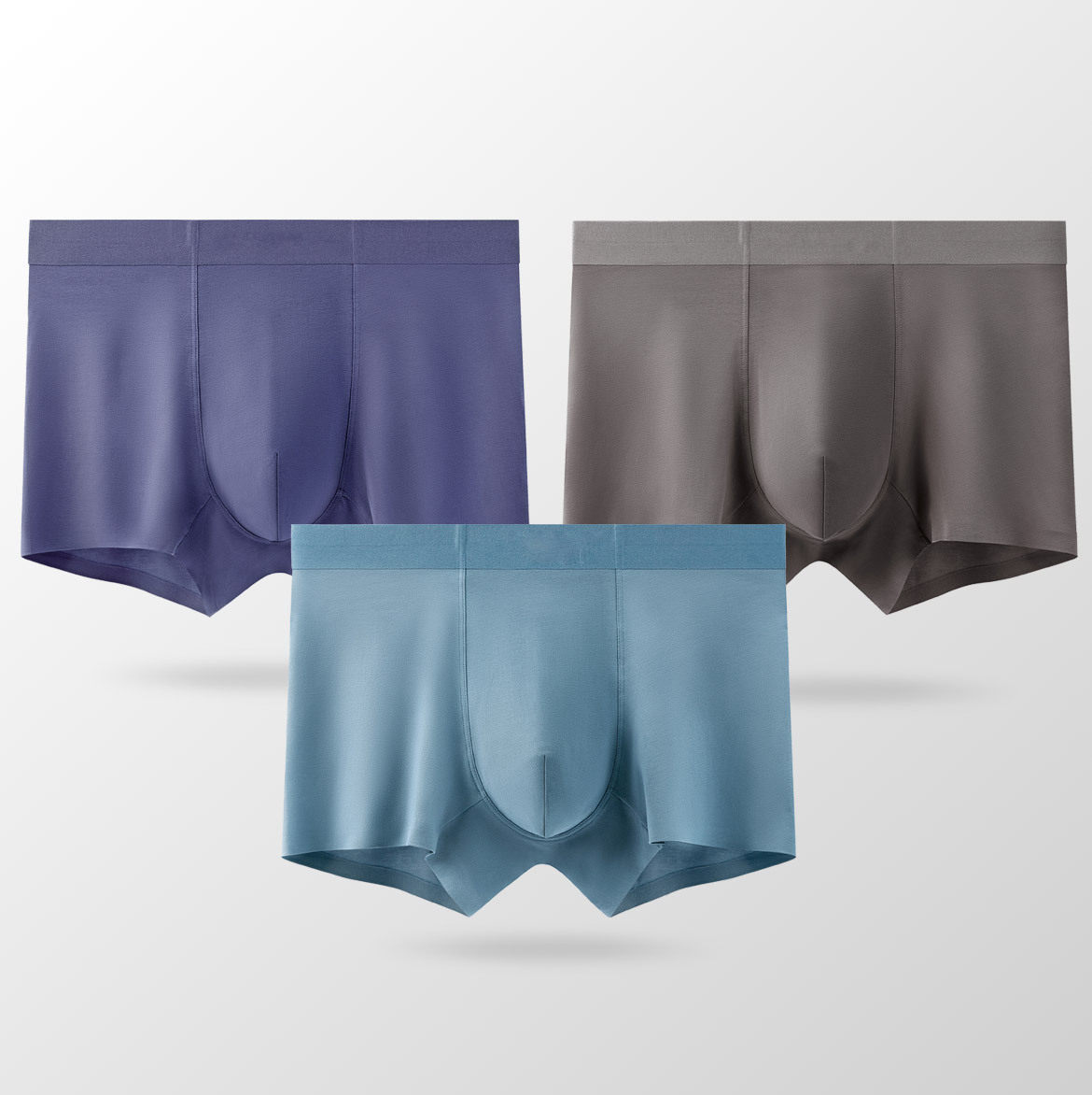 202680 clase A Xinjiang algodón hombre ropa interior sin marcas cintura media abdominal hombre ángulo plano antibacteriano ropa interior hombre
