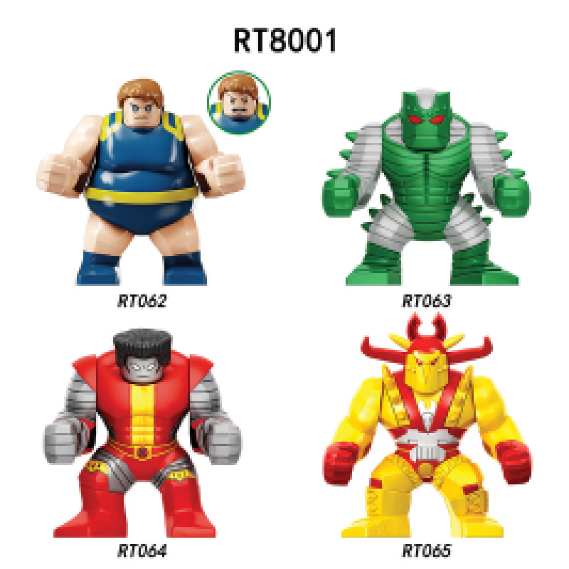 Foreign Trade Goods Rt062-068 Superhero Series Cross-Border Children's Educational Assembly Building Block Toys for Adults