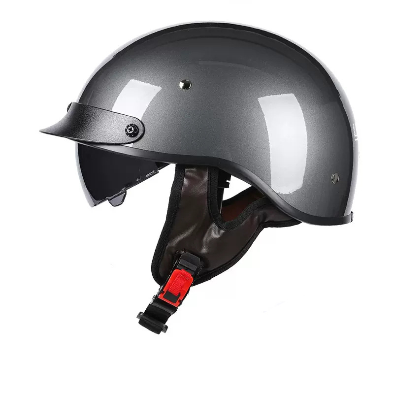 3C认证半盔复古头盔工厂外贸DOT哈雷摩托车安全帽夏机车瓢盔国标
