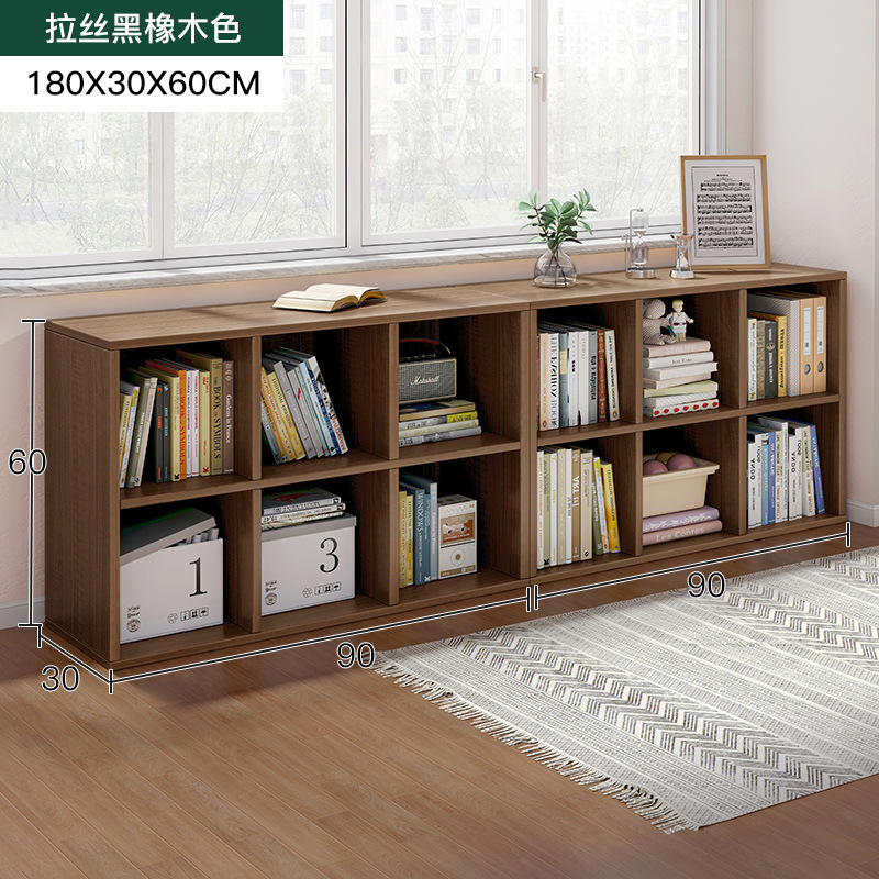 Estantería Estante de piso Estante de piso Estante de libro corto Dormitorio Combinación libre Gabinete de rejilla Ventana salediza Gabinete de almacenamiento de balcón Armario de almacenamiento