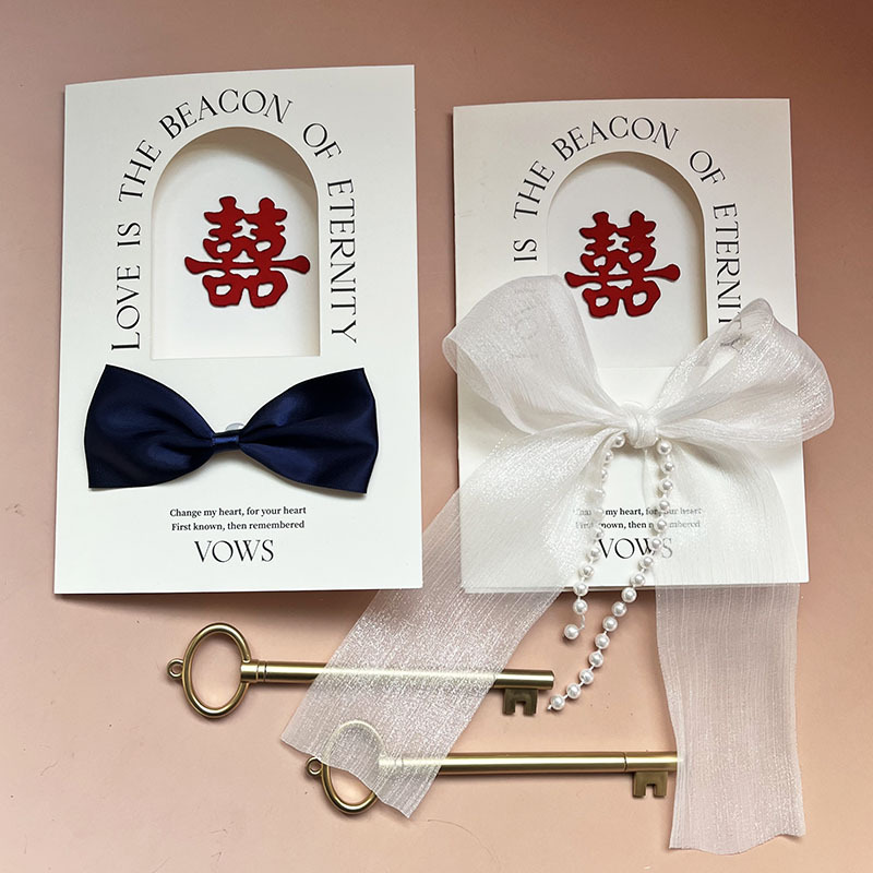 Tarjeta de juramento de boda escritura a mano de boda Mori pequeño juramento fresco esta novia y el novio nueva pareja juramento discurso esta tarjeta