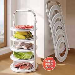 台所に野菜を置いて棚を置くことができます。