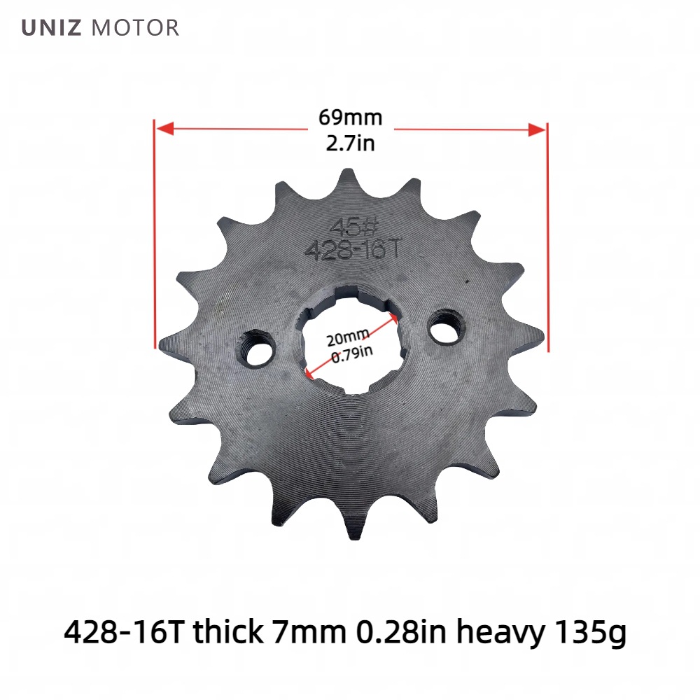 Manufacturer Wholesale Motorcycle Engine Small Gear Sprocket 420/428 Inner Hole 17-20 Motorcycle Parts