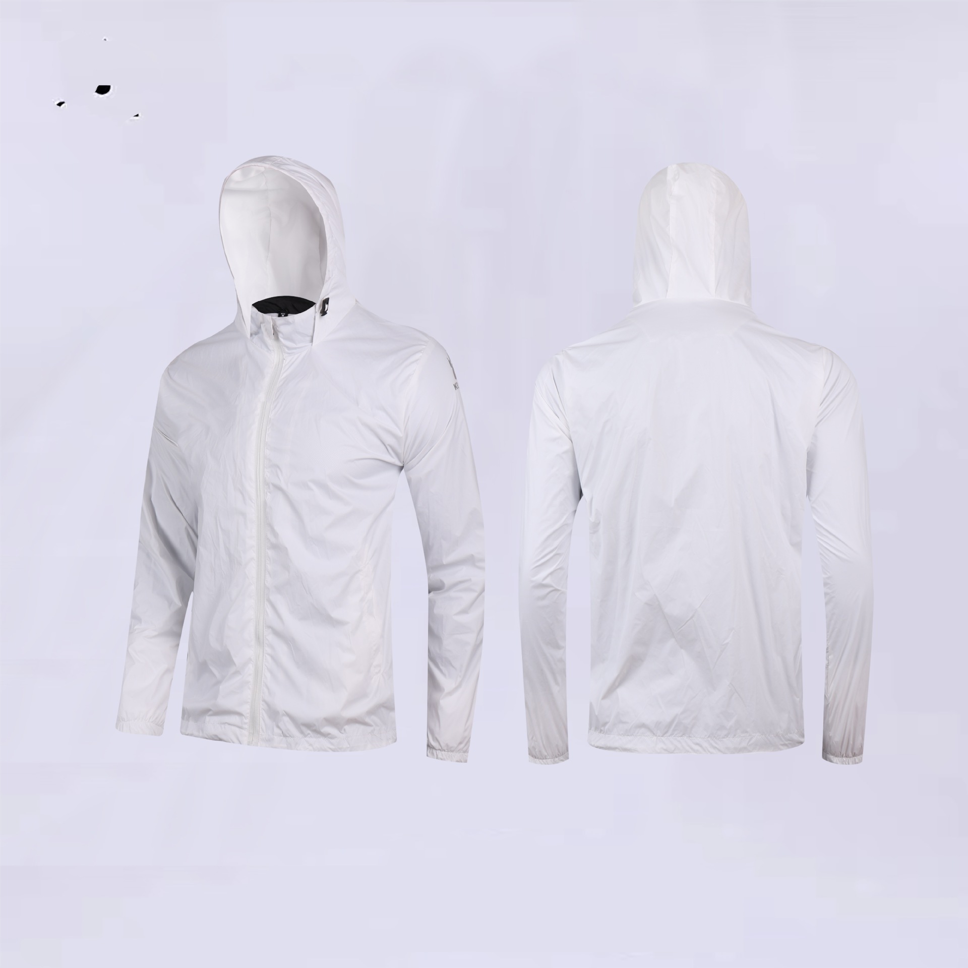 Chaqueta de lluvia encapuchada hombre otoño invierno de manga larga chaqueta de entrenamiento de fútbol 70D chaqueta de tejido de brocado