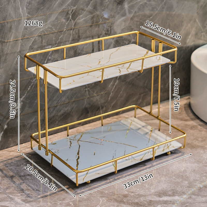 [더블] 초대형 욕실 선반 [UV 플래티넘]]