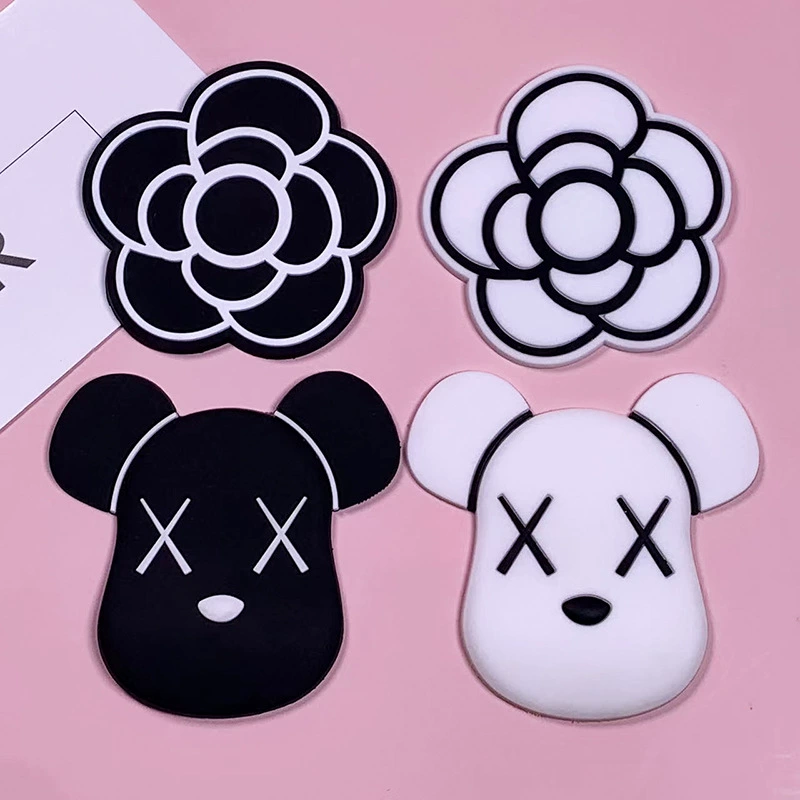 Мягкие тапочки с мультяшным жестоким медведем из ПВХ, украшение с пряжкой, ювелирные изделия своими руками, аксессуары для чехла для мобильного телефона, повязка на голову, заколка для волос