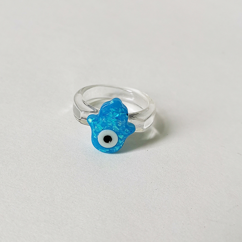 Cute Single-eyed Alien Multi-color Resin Ring Wholesale Jewelry Nihaojewelry display picture 16