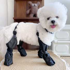 批发跨境热卖宠物外出雨鞋中小犬防脏防水狗狗鞋子不掉跟软底脚套