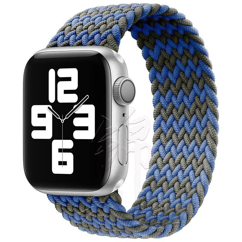 W pattern blue and green