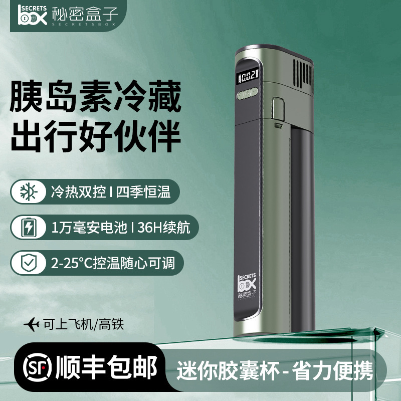 2026 New Mini Insulin Refrigerated Small Refrigerator Rechargeable Portable Insulin Refrigerated Box That Can Be Carried on the Plane