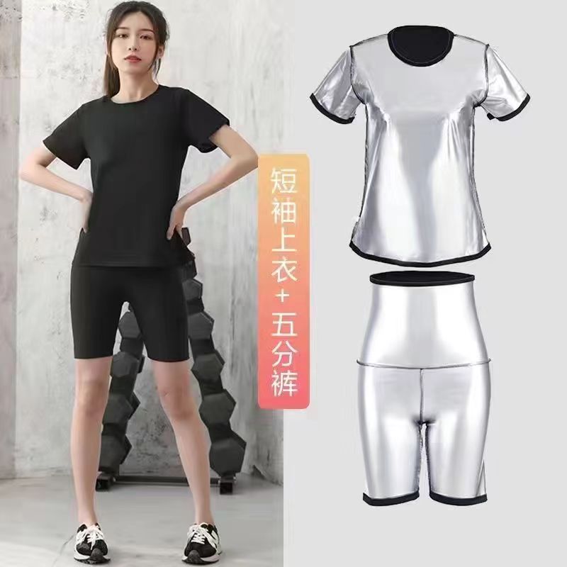 Traje de sauna, pantalones deportivos para mujer, pantalones deportivos de cintura alta, talla grande, moldeadores de cuerpo, fitness, quemagrasas