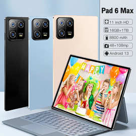 跨境热销Pad6max智能平板现货安卓2+16G高清外贸10.1寸双卡谷歌商