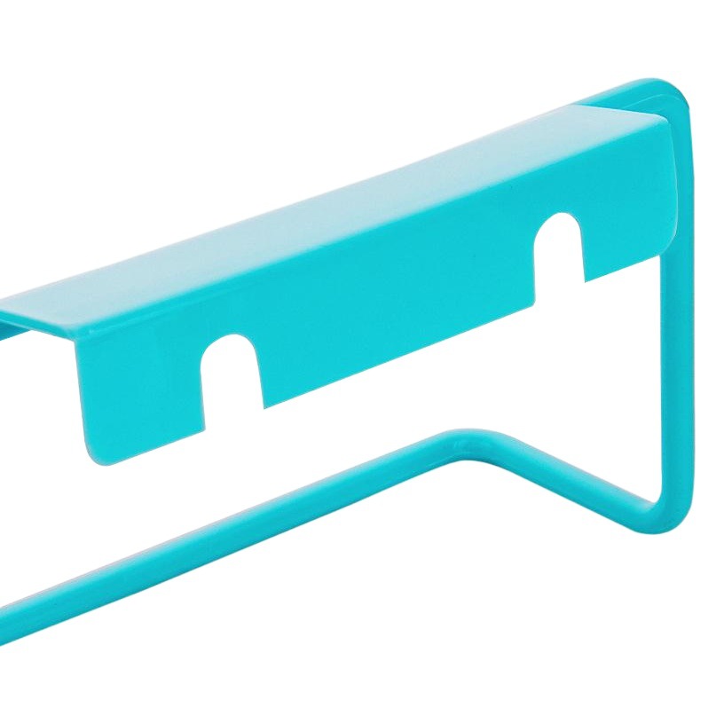 Puerta del Gabinete de nuevo Gancho de baño estante de almacenamiento de uñas sin costuras toallero multiusos para colgar en la pared estante de trapo detrás de la puerta