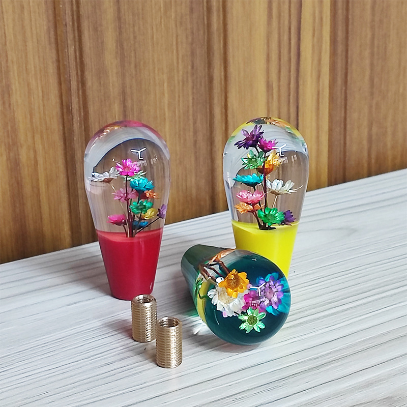 Small Chrysanthemum Bulb Type Resin with Flower Crystal Shift Head Bulb Style Color Small Chrysanthemum Crystal Shift Rod
