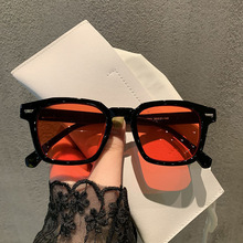 新款复古太阳眼镜韩版女墨镜时尚个性米钉方形太阳镜网红同款
