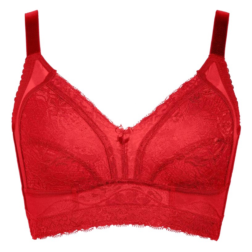 75-100BCDEFG has red salt step supply hot sale without steel ring ultra-thin comfortable Full Cup underwear large size