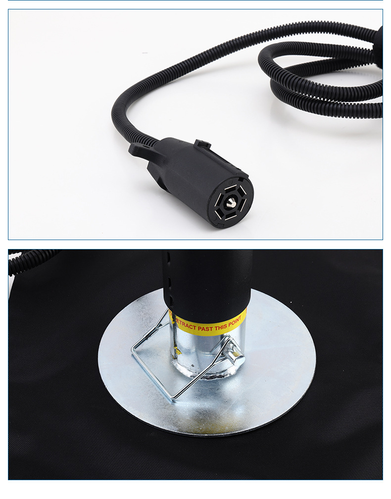 C24-9812 4000-Pound Electric 0kg Post Rv Support with Seven-Wire Connector, Electric 0kg Post Rv Support Leg