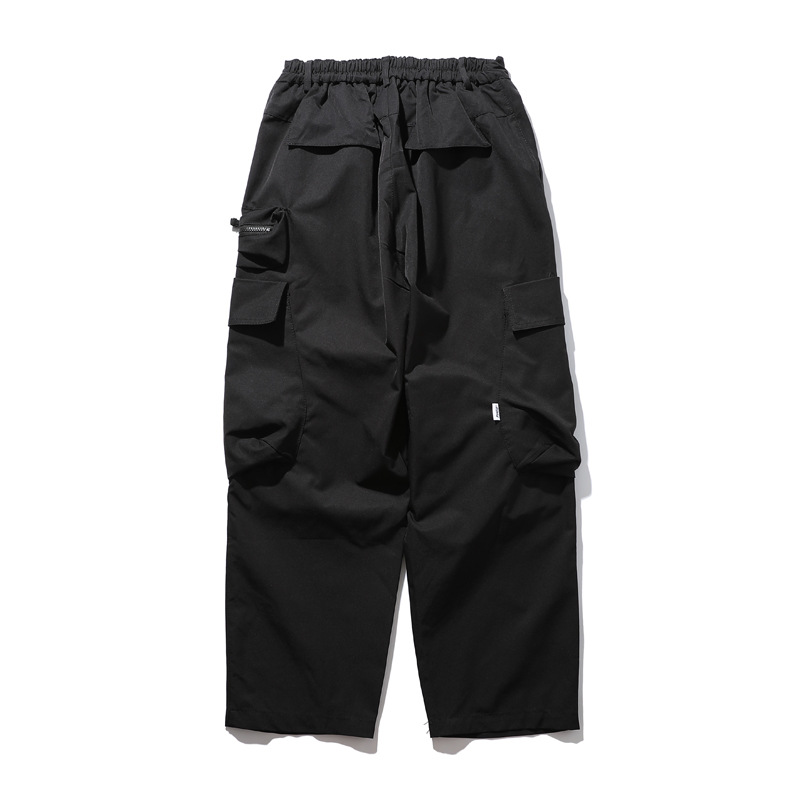 Pantaloni cargo uomo a gamba dritta con tasche laterali_voghion.com