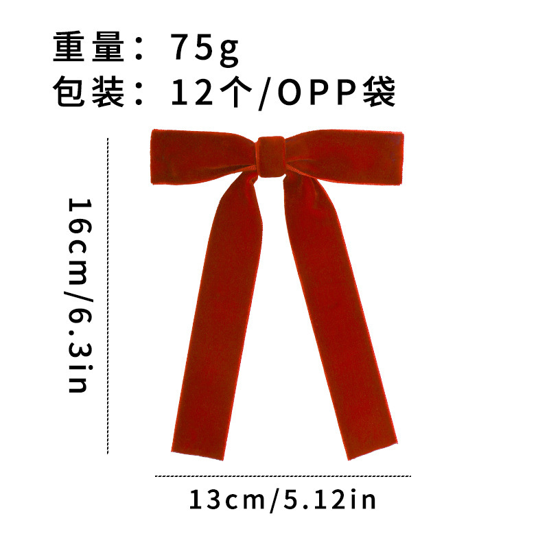 跨境新品 圣诞节装饰品 24个酒红绒布蝴蝶结 圣诞树挂件 礼品配件|undefined