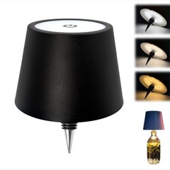 Amazon プラグインワインボトルランプ LED バーレストラン充電 RGB 調光可能な装飾ワインボトルテーブルランプ卸売