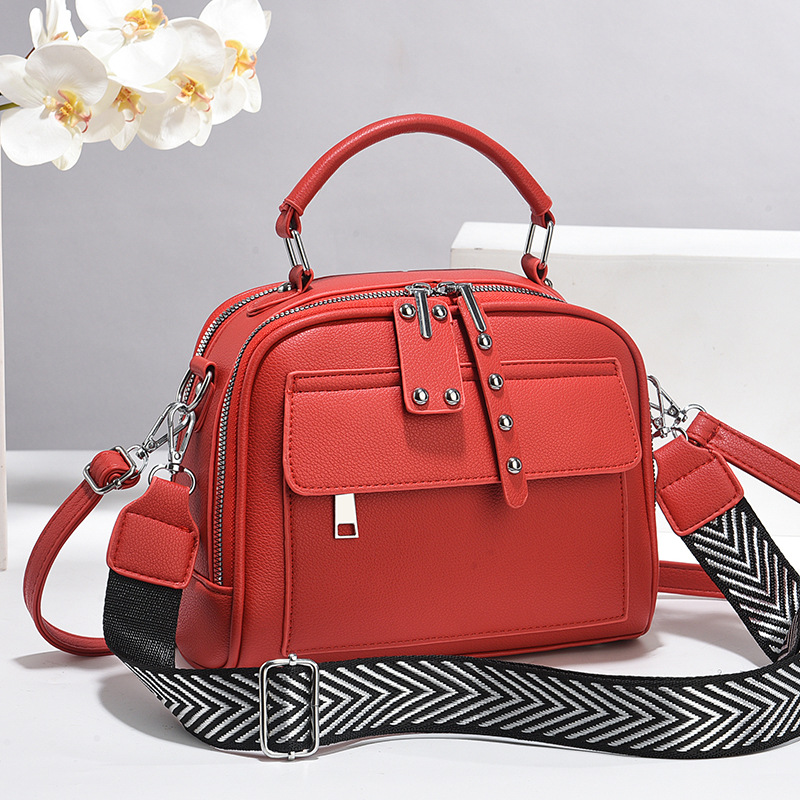 Textura atmósfera bolsa de mano Casual multi-commuting mochila simple versátil multicapa bolso de hombro Handbag