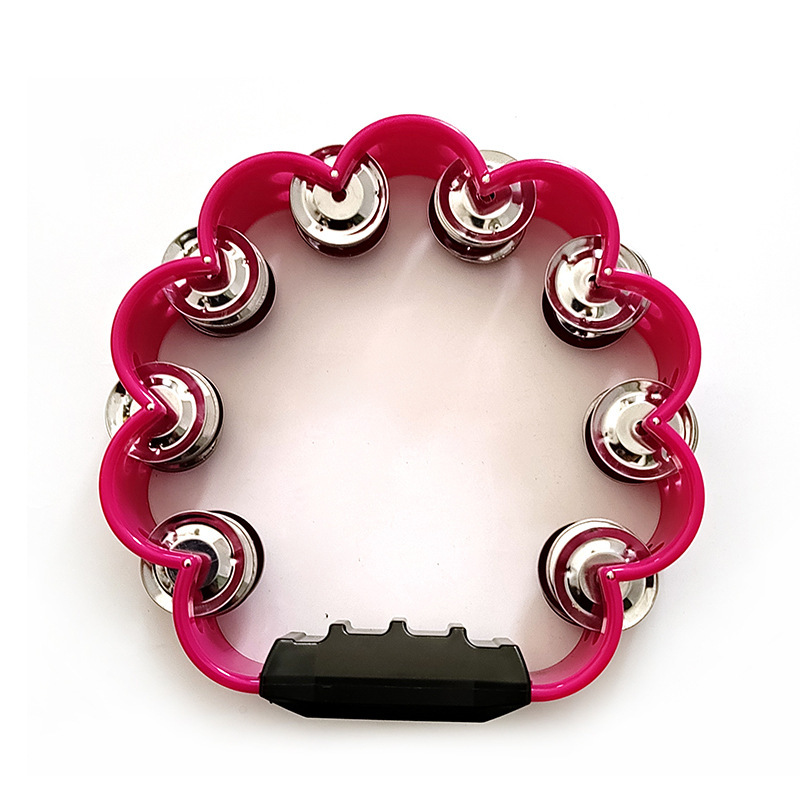 Kangxin mano sonajero Orff instrumento de percusión kindergarten material didáctico plástico KTV instrumento musical interactivo doble fila corona de ciruela