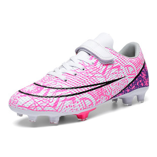 Children's football shoes size 28-39 low top FG spikes TF broken nails flat bottom HG nail bottom sneaker hook and loop for men and women